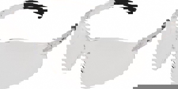 BearKat Safety Glasses, Wraparound, Black Frame/Clear Lens